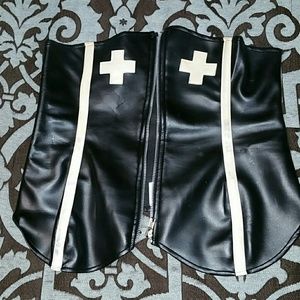 Sexy nurse thick corset